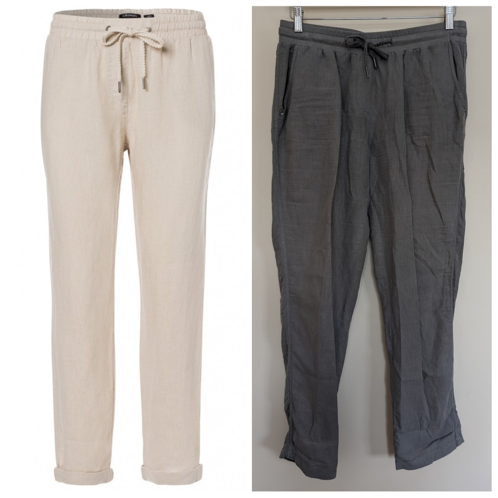Olsen Lisa Linen Cotton Pant Small-medium 8 Green
